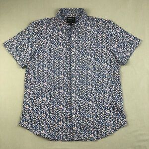Bonobos Navy and White Floral Button Down Shirt